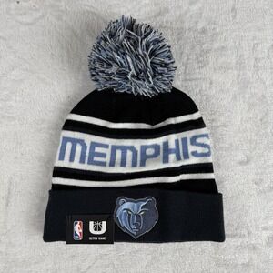 Memphis Grizzlies NBA Ultra Game Pom Cuff Beanie OSFM Blue New Acrylic $25